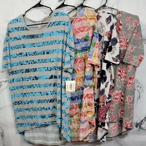 LuLaRoe Irma Top, Lot of 4 XS, Multi-Colors